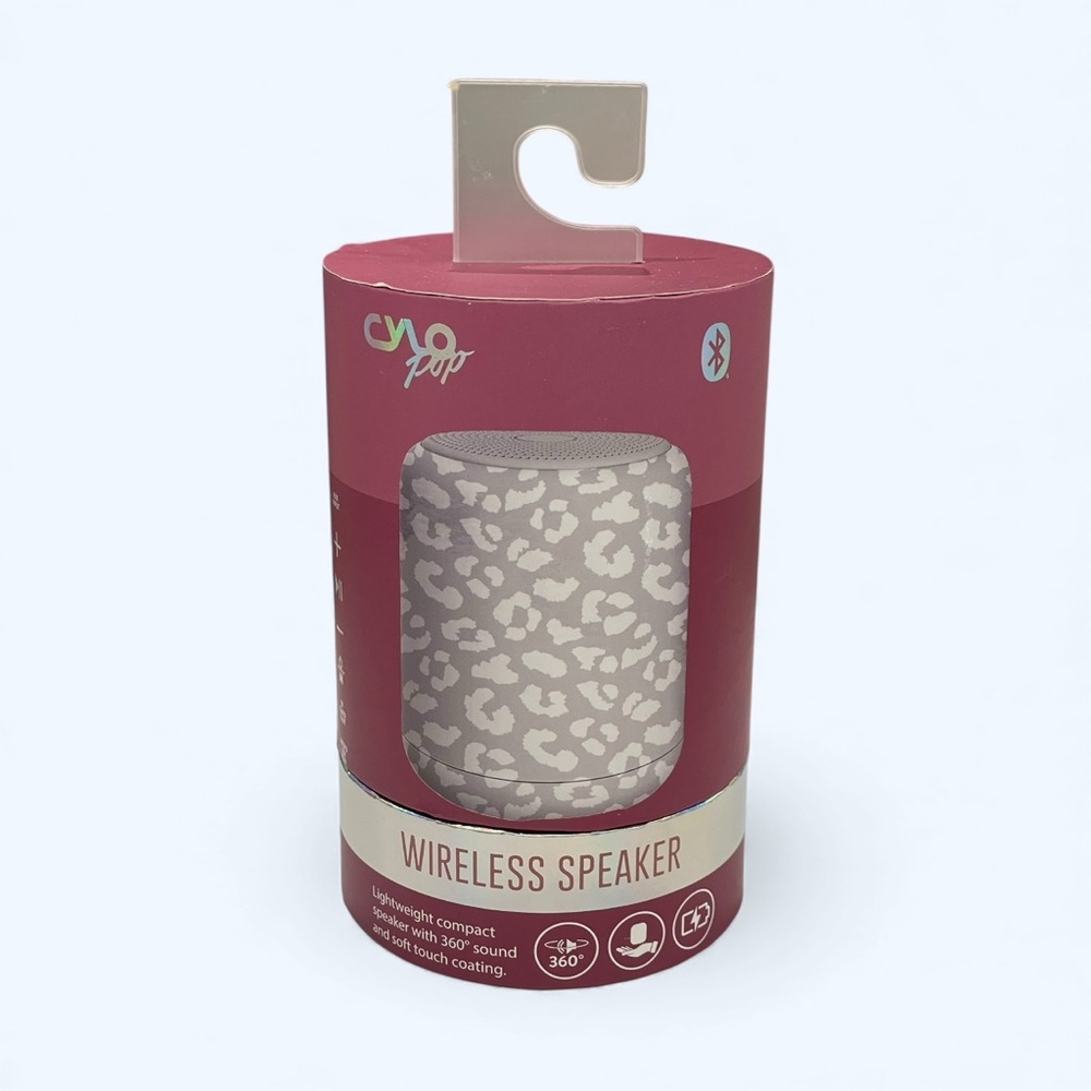 Cyclopop Wireless Bluetooth Speaker | 360° Sound | Leopard Print